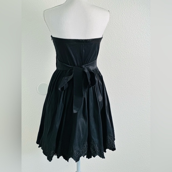 Vintage Elegant Black Strapless Formal Dress Size Large - Picture 2 of 11
